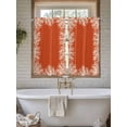 thumbnail image 7 of Kitchen Curtains 54 Inches length, Coastal Coral Window Treatment Curtain Drapes, Orange White Ocean Marine Nautical Beach Thermal Insulated Drapes for Basement Hotel RV, 42"x54", 2 Panels, 7 of 7