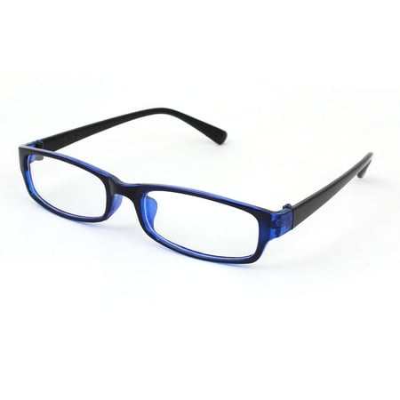Unique Bargains Ladies Black Blue Plastic Full Frame Clear ...