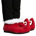 thumbnail image 2 of Green Monster Christmas Movie Red Shoes with Bells Santa Claus Elf Costume, 2 of 7