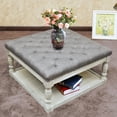 thumbnail image 4 of Cairona Fabric 30-inch Tufted Shelved Ottoman, Multiple Colors, 4 of 5