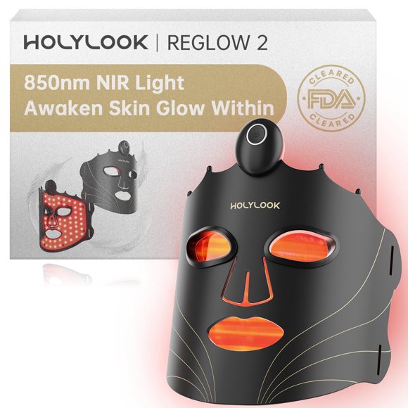 Máscara facial LED HOLYLOOK Reglow 2 inalámbrica 850 nm NIR