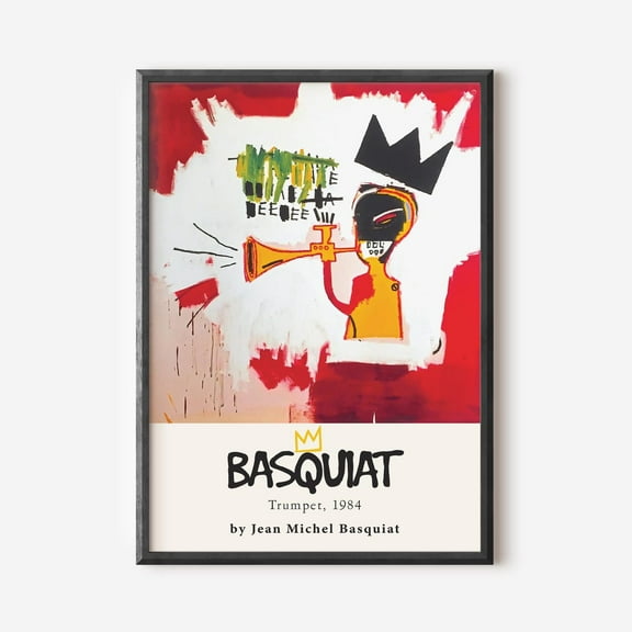 SEPT Basquiat Print, Exhibition Poster, Pop Art, Printable Wall Art, , Gallery Wall Art, Living Room Decor, Street Art Decor For Living Room Bedroom, 8x12 UNFRAMED