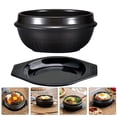 thumbnail image 3 of EeaseCA 1 Set Ceramic Casserole Non Stick Bibimbap Pot Braised Chicken Cooking Pot, 3 of 8