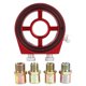 thumbnail image 1 of Aluminum Alloy Universal Oil Filter Temperature Cooler Gauge Sandwich Plate Adapter Kit, 1 of 3