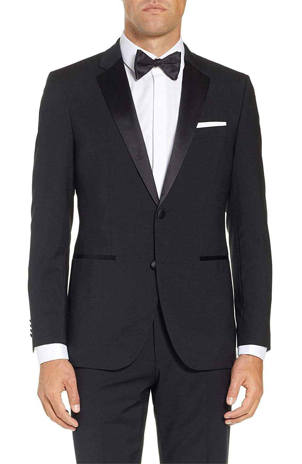 Caravelli Men's 60501 Slim Fit Two-Piece Notch Lapel Tuxedo Suit Set ...