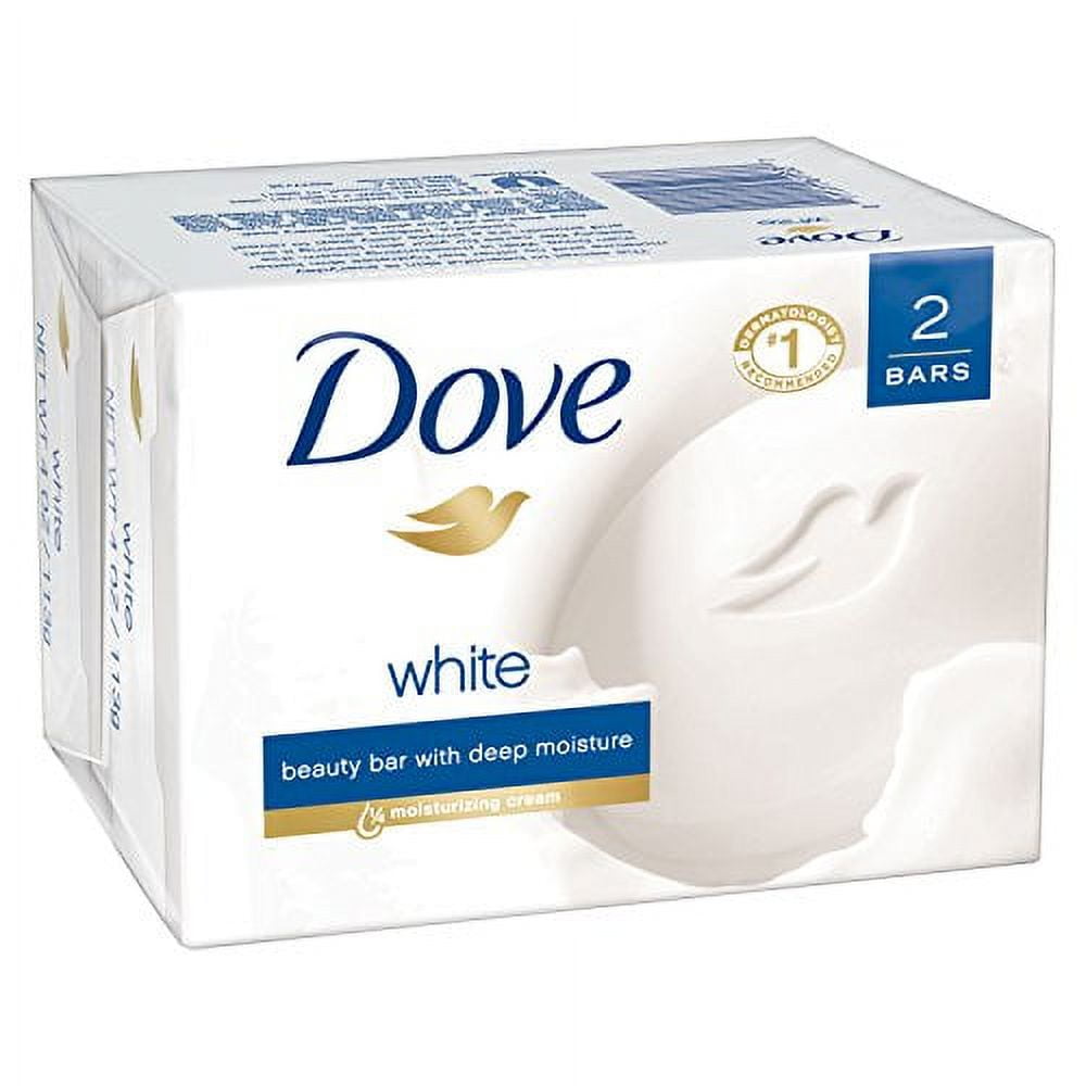 Dove Beauty Bar, White 4 oz, 2 Bar