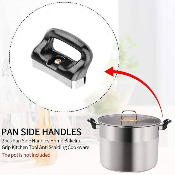 Pressure Cooker Handle Side Handle Replacement Handle Set For Pot Lid  Universal Pot Handle Black For Pans Pressure Cooker Cookware Set Of 2