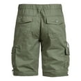 thumbnail image 4 of Deals YLSDY Shorts for Men Casual Summer Elastic Waist Cargo Shorts with Pockets Classic Fit Camouflage 5 Inch Inseam Shorts Navy XXXL, 4 of 4