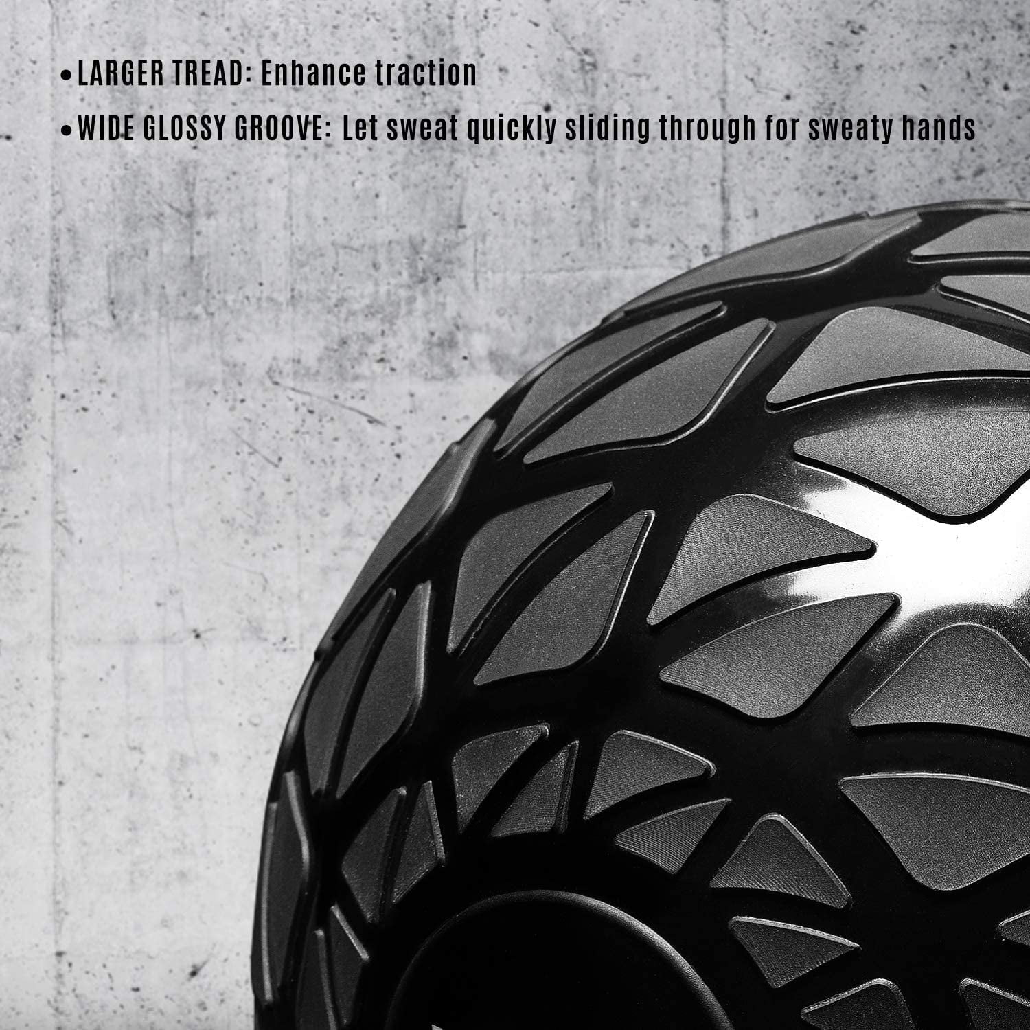 Yes4All Dynamic Slam Ball, PVC Sand Filled Medicine Ball, 10-40lbs Weight Ball - Black 20LBS