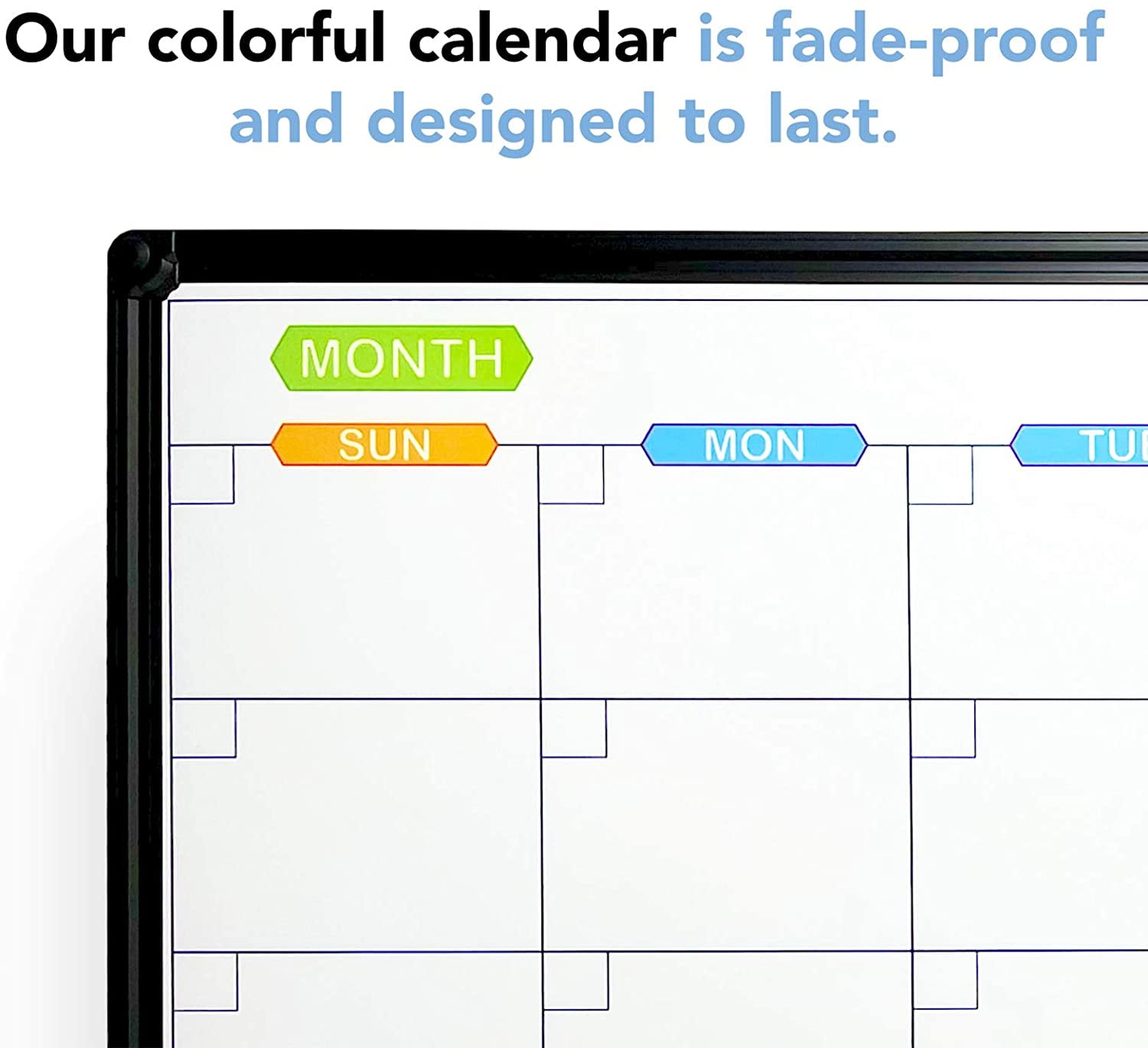 Calendar Board Double Sided Hanging Dry Erase Whiteboard Silver Aluminum Frame with Two Hooks Wall Mounted Board for Office Home and School JILoffice Magnetic White Board 48 x 24 Inch 