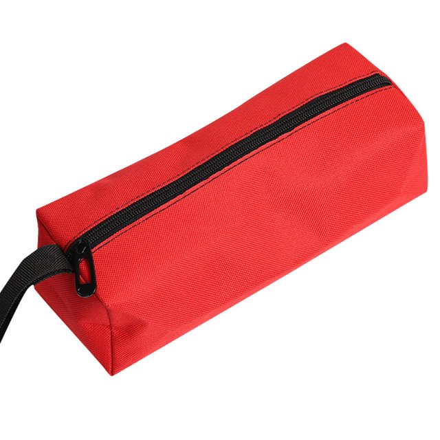 Sacs de Rangement en Tissu avec Fermeture Éclair Sac à Outils Pochette Organiser Rangement Outils à Main Plombier Électricien