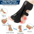 thumbnail image 2 of Plantar Fasciitis Night Splint, Plantar Fasciitis Relief Brace, 3 Adjustable Straps Plantar Fasciitis Night Splint Relief Plantar Fasciitis, Foot Drop, Achilles Tendonitis, Day&Night, 2 of 6