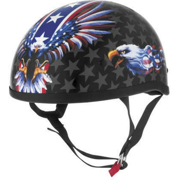 Skid Lid USA Flame Eagle Original Helmet (Multicolor, Medium)