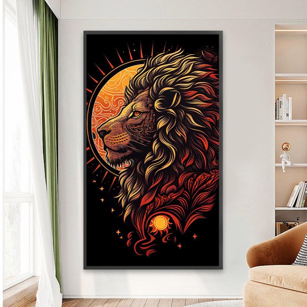 Cuadros Decorativos Diamond Painting 5D DIY Full Square Drill Animal Kit Decoración del hogar (ZQA1271) DQrwqpou embutido en tela