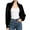 Black, variant on Long Sleeve Open Front Women's Bolero Shrug Sweater Knitted Cropped Cardigan Y2K Tops