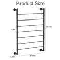 thumbnail image 4 of Qunbio 7 Tier Ribbon Storage Rack, Metal Wall Mounted Scarf Rack Spool Holder Organizer for Craft Room, Flower Store, Cake Shop, Gift Wrapping Paper, 4 of 9