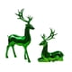 thumbnail image 4 of 2 figuras de reno navideño, esculturas de ciervo, decoración decorativa para el hogar, ciervo navideño verde, 4 of 9