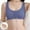Blue, variant on Women Simple Basic Bra Seamless Front Closure Post Bra Soft Breathable Comfort Prosthetic Support XL Black