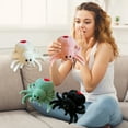thumbnail image 3 of PATLOLLAV Cartoon Red Tail Spider Stuffed Animal Best Christmas Gift Cute Spider Plush Toys 10inch Soft Throw Pillow Home Decorations for Adults Kids, Supply Black Pink White Green to Choose, 3 of 4