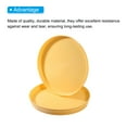 thumbnail image 5 of REGALWOVEN Restaurant Serving Trays, Round Non-Slip Food Service Tray for Bars, Cafes, and Home Use Yellow, 5 of 6