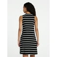 thumbnail image 3 of Time and Tru Women’s Sleeveless Knit Swing Dress, Sizes XS-XXXL, 3 of 6