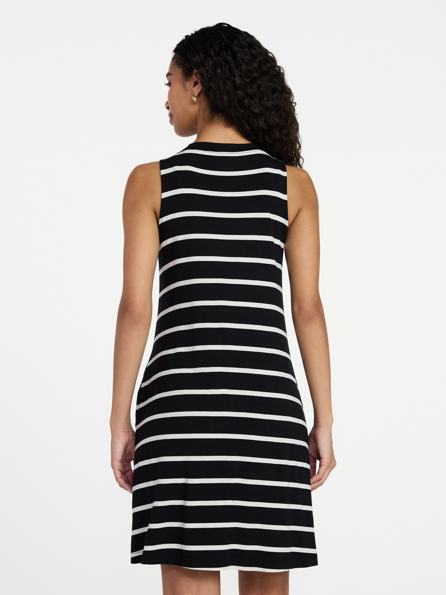 Vestido de punto sin mangas para mujer, corte evasé, tallas XS-XXXL 3