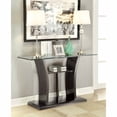 thumbnail image 3 of furniture of america lantler glass top console table in gray, 3 of 3