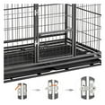 48'' Dog Crate Extra Large Pet Crate XXL Indestructible Dog Crate with