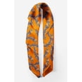 thumbnail image 2 of Bimba Orange Laurel Leaves Pure Silk Printed Head Bandanas Summer Neck Wrap Scarf 40 x 40 Inches, 2 of 6