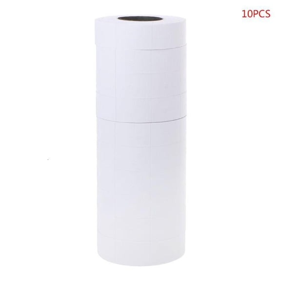 Price Label 10 Rolls Double Row Blank Record Marking Accessories Tags for MX-6600 Labeller Gun Household
