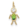thumbnail image 1 of 10K Yellow Gold August Boy Birthstone Charm, 1 of 2