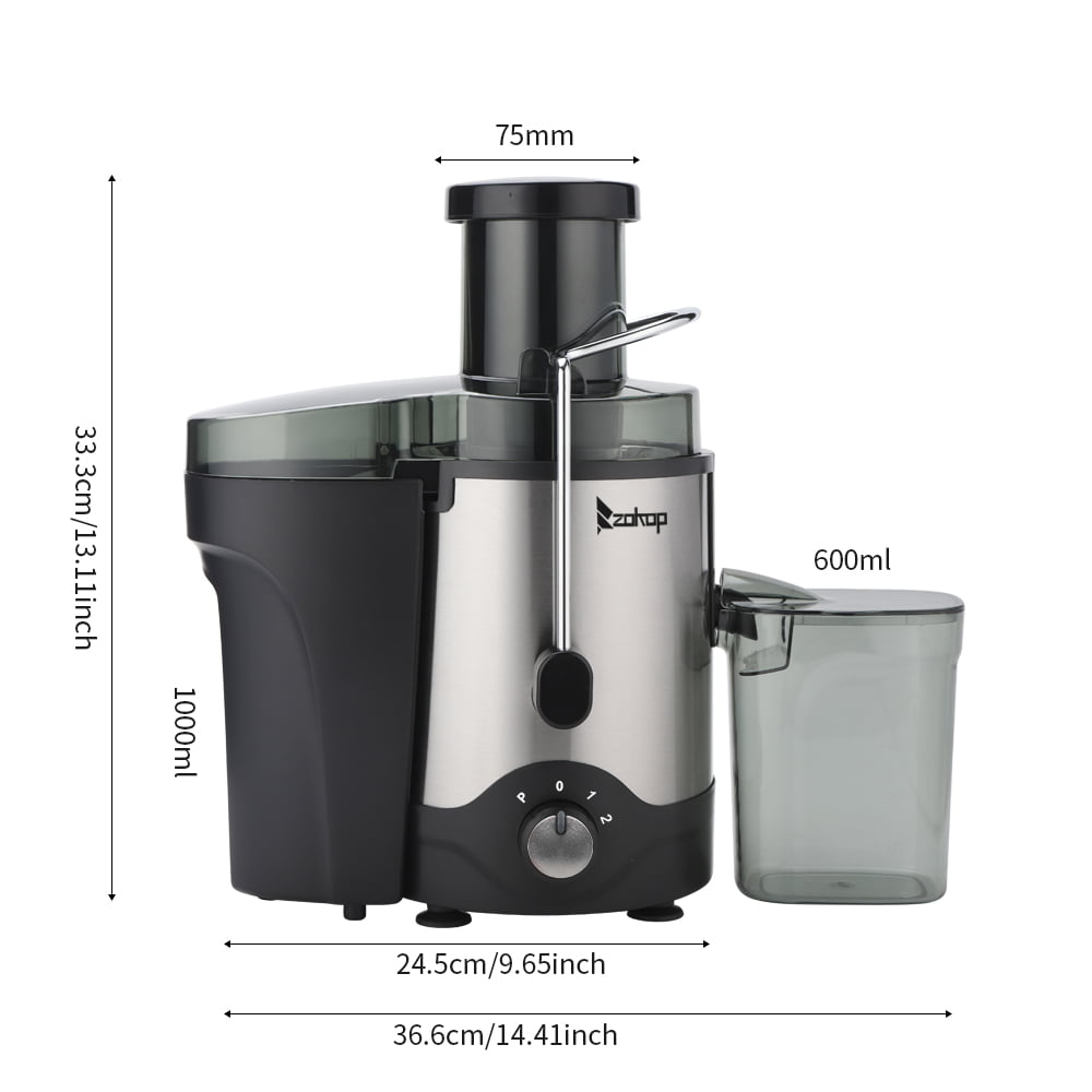  TECHTONGDA Commercial Juice Extractor Heavy Duty Juicer  Electric Fruit and Vegetable Juice Maker Squeezer Automatic Centrifugal Juicer  Machine with 5-10kg/min Juice Amount Stainless Steel 110V: Home & Kitchen