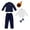 B Navy Blue Coat 4 Sets, variant on Kids Teen Boys Formal Suits 4 Piece Fleece Slim Fit Dresswear Suit Set Boys Suits Teen Boy Tuxedo Set Suits for Boys 5-16T
