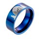 thumbnail image 1 of 1Pc Cool Titanium Steel Ring Creative Lone Wolf in the Finger Ring Fashion Personality Unique Ring Jewelry Gift (Blue Size 10#), 1 of 2