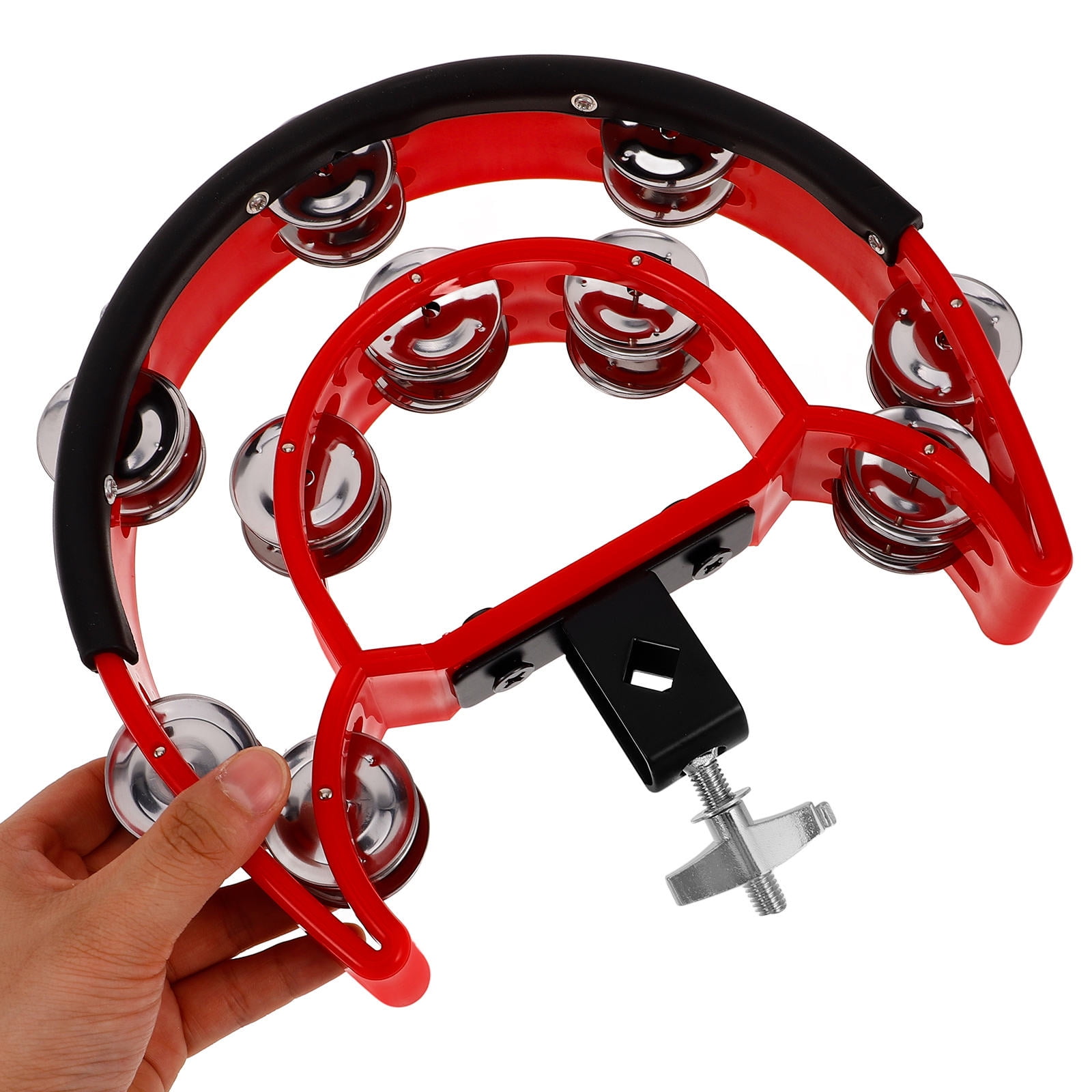 WHAMVOX Beginner Tambourine Drum Supply Drum Mountable Tambourine Instrument Music Instrument Tambourine Drum Instrument Tambourine