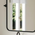 thumbnail image 6 of Flash Furniture 35" x 27" Metal Pivot Wall Mirror - Large Accent Vanity Mirror for Bathroom in Black, 6 of 13