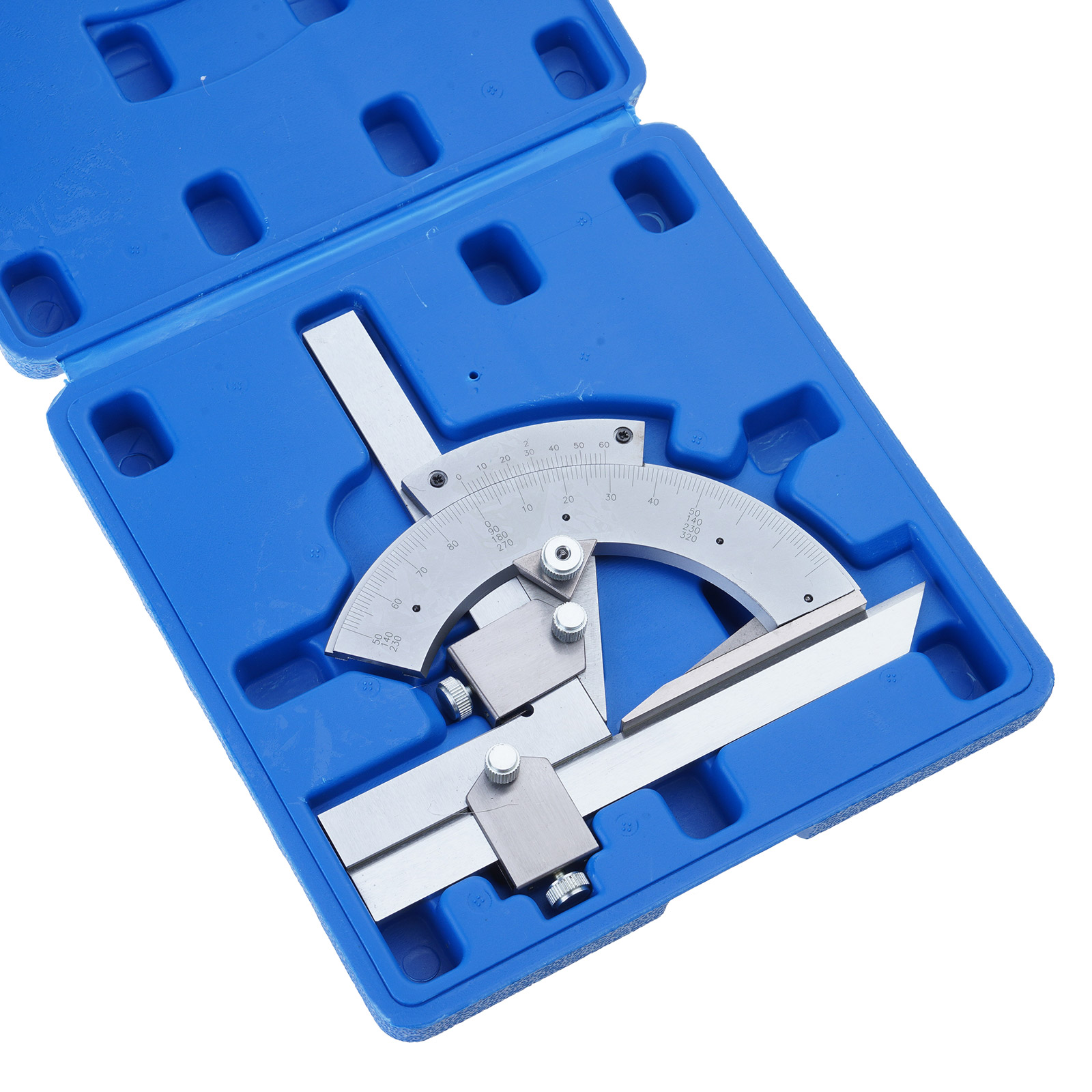 0-320° Angles Measuring Rulers Vernier Bevel Protractor Measurement Instrument for Woodworking Angles Finder Rulers Tool