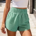 thumbnail image 6 of yillto Womens Lounge Shorts Cute Plaid Elastic Waist Loose Pajamas Shorts Boxer Comfy Pjs Bottoms, 6 of 7