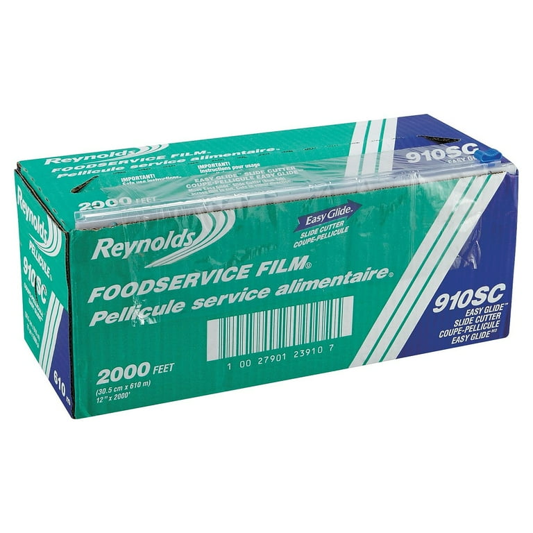 Reynolds Food Packaging PVC Food Wrap, Easy Glide Cutter Box Reynolds Food Packaging PVC Food Wrap, Easy Glide Cutter Box
