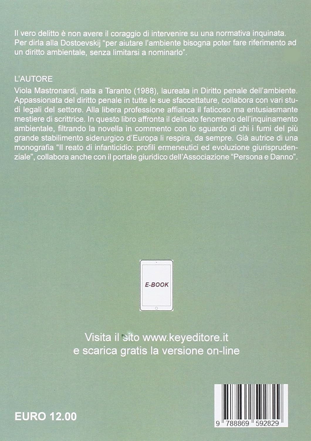 Viola Mastronardi Ecoreati prime riflessioni sulla legge 68/2015 (Paperback)