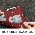 thumbnail image 6 of Pink Bichon Frise Door Rugs,Washable Non Slip Door Mats Indoor,Decorative Door Mats,Entry Mat Indoor for Entrance,Bedroom,Kitchen,Bathroom,17"x30", 6 of 6