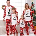 thumbnail image 2 of Cozy Family Christmas Matching Pajamas Sets for Graceful Dad, Christmas Pyjama Set 26 Letters Family Christmas Theme Matching Outfits A Line, 2 of 9