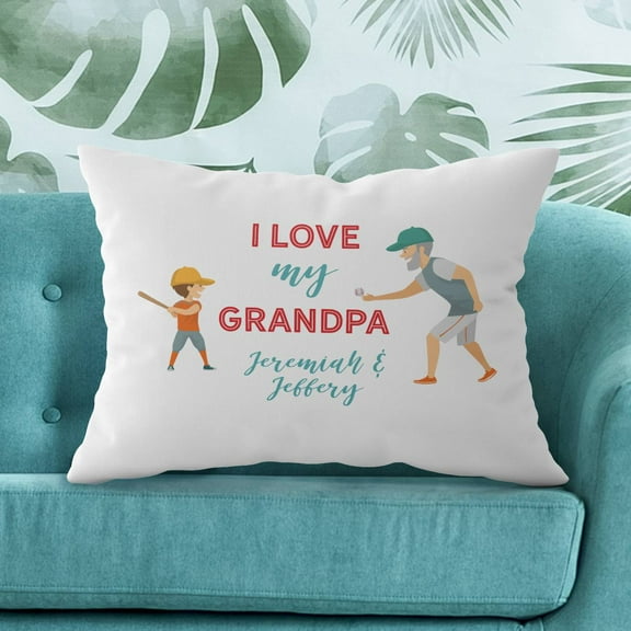 Personalized Pillow Case for Grandpa