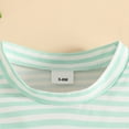 thumbnail image 5 of TOWED22 Toddler Baby Girl Summer Outfits Ruffle Short Sleeve Floral Print Tops Daisy Shorts Cute 2Pcs Toddler Baby Clothes(Green,18-24 M), 5 of 9