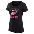 thumbnail image 2 of Women's G-III 4Her by Carl Banks Black Detroit Red Wings Super-Slim Fit Lightweight Team Logo Graphic T-Shirt, 2 of 3