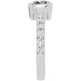thumbnail image 4 of Unique Moments 2 ct Lab Grown Cushion Cut Diamond Engagement Solitaire Ring 14K White Gold, 4 of 6