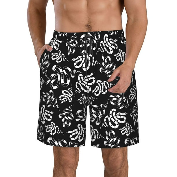 Fotbe Snake Trajes de Baño Estampados para Hombre, Shorts de Verano de Secado Rápido, Ropa de Playa, Bañadores-XX-Large