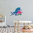thumbnail image 3 of Octopus Seahorses Seahorse Bubble Letters Personalized Name Beach Starfish Octopus Fish Ocean Shark Sea Great White Whale Bass Boat Dolphins Whale Wall Decal Sticker - Size: 40 In X 28 In, 3 of 5