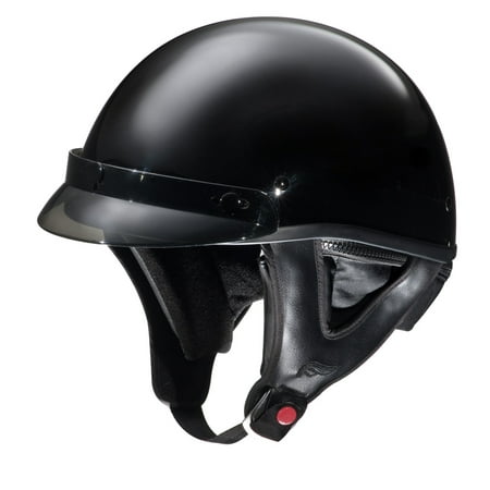 Adult Fulmer Motorcycle Helmet Half Helmet w/ Curtain DOT Approved