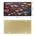 thumbnail image 2 of Swirling Hearts License Plate Cover Car Tags Pink Red Hearts Romantic Decorative Front License Plate Aluminum Metal for Front of Car 6 X 12 Inch for Women Men, 2 of 5